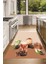 3D Dijital Baskılı Kaymaz Taban Yıkanabilir Renkli Modern Mutfak Halısı, N-Mutfak-37-Kahve, 5