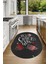 3D Dijital Baskılı Kaymaz Yıkanabilir Renkli Modern Oval Mutfak Halısı, N-O-Mutfak-44-Kırmızı, 4