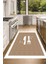 Dijital Baskılı Kaymaz Taban Yıkanabilir Kitchen Yazılı Mutfak Halısı, N-Mutfak-09-Beyaz, 2