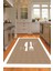 Dijital Baskılı Kaymaz Taban Yıkanabilir Kitchen Yazılı Mutfak Halısı, N-Mutfak-09-Beyaz, 5
