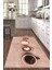 Dijital Baskılı Kaymaz Taban Yıkanabilir Renkli Modern Mutfak Halısı, N-Mutfak-22-Pembe, 2