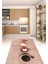 Dijital Baskılı Kaymaz Taban Yıkanabilir Renkli Modern Mutfak Halısı, N-Mutfak-22-Pembe, 4