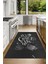 3D Dijital Baskılı Kaymaz Taban Yıkanabilir Renkli Modern Mutfak Halısı, N-Mutfak-44-Gri, 4