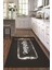 Dijital Baskılı Kaymaz Taban Yıkanabilir Kitchen Yazılı Mutfak Halısı, N-Mutfak-28-Antrasit, 1