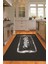 Dijital Baskılı Kaymaz Taban Yıkanabilir Kitchen Yazılı Mutfak Halısı, N-Mutfak-28-Antrasit, 2