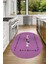 Dijital Baskılı Kaymaz Yıkanabilir Renkli Modern Oval Mutfak Halısı, N-O-Mutfak-10-Mor, 2