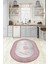 Dijital Baskılı Kaymaz Yıkanabilir Home Yazılı Oval Mutfak Halısı, N-O-Mutfak-12-Pembe, 1