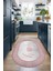 Dijital Baskılı Kaymaz Yıkanabilir Home Yazılı Oval Mutfak Halısı, N-O-Mutfak-12-Pembe, 3