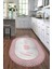 Dijital Baskılı Kaymaz Yıkanabilir Home Yazılı Oval Mutfak Halısı, N-O-Mutfak-12-Pembe, 4