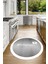 Dijital Baskılı Kaymaz Yıkanabilir Kitchen Yazılı Yuvarlak Mutfak Halısı, N-Y-Mutfak-02-Beyaz, 3