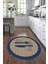 Dijital Baskılı Kaymaz Yıkanabilir Kitchen Yazılı Yuvarlak Mutfak Halısı, N-Y-Mutfak-09-Mavi, 4