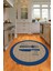 Dijital Baskılı Kaymaz Yıkanabilir Kitchen Yazılı Yuvarlak Mutfak Halısı, N-Y-Mutfak-09-Mavi, 5