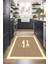 Dijital Baskılı Kaymaz Taban Yıkanabilir Kitchen Yazılı Mutfak Halısı, N-Mutfak-09-Krem, 3
