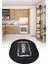 Dijital Baskılı Kaymaz Yıkanabilir Kitchen Yazılı Oval Mutfak Halısı, N-O-Mutfak-28-Antrasit, 3