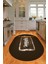 Dijital Baskılı Kaymaz Yıkanabilir Kitchen Yazılı Oval Mutfak Halısı, N-O-Mutfak-28-Kahve, 2