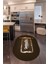 Dijital Baskılı Kaymaz Yıkanabilir Kitchen Yazılı Oval Mutfak Halısı, N-O-Mutfak-28-Kahve, 4