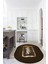 Dijital Baskılı Kaymaz Yıkanabilir Kitchen Yazılı Oval Mutfak Halısı, N-O-Mutfak-28-Kahve, 5