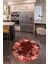 3D Dijital Baskılı Kaymaz Yıkanabilir Renkli Modern Yuvarlak Mutfak Halısı, N-Y-Mutfak-25-Bordo, 4