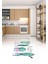 Dijital Baskılı Kaymaz Yıkanabilir Renkli Modern Oval Mutfak Halısı, N-O-Mutfak-30-Beyaz, 3