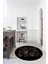 3D Dijital Baskılı Kaymaz Yıkanabilir Renkli Modern Yuvarlak Mutfak Halısı, N-Y-Mutfak-35-Siyah, 4