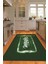 Dijital Baskılı Kaymaz Taban Yıkanabilir Kitchen Yazılı Mutfak Halısı, N-Mutfak-28-Yeşil, 2