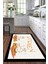 Dijital Baskılı Kaymaz Taban Yıkanabilir Kitchen Yazılı Mutfak Halısı, N-Mutfak-18-Krem, 3