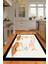 Dijital Baskılı Kaymaz Taban Yıkanabilir Kitchen Yazılı Mutfak Halısı, N-Mutfak-18-Krem, 4