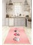 Dijital Baskılı Kaymaz Taban Yıkanabilir Renkli Modern Mutfak Halısı, N-Mutfak-07-Pembe, 1
