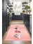 Dijital Baskılı Kaymaz Taban Yıkanabilir Renkli Modern Mutfak Halısı, N-Mutfak-07-Pembe, 3