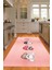 Dijital Baskılı Kaymaz Taban Yıkanabilir Renkli Modern Mutfak Halısı, N-Mutfak-07-Pembe, 5