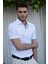 Beyaz Polo Yaka T-Shirt Düğmeli 2