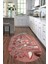 3D Dijital Baskılı Kaymaz Yıkanabilir Renkli Modern Oval Mutfak Halısı, N-O-Mutfak-16-Pembe, 3