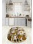 3D Dijital Baskılı Kaymaz Yıkanabilir Renkli Modern Oval Mutfak Halısı, N-O-Mutfak-34-Kahve, 5