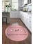 Dijital Baskılı Kaymaz Yıkanabilir Renkli Modern Yuvarlak Mutfak Halısı, N-Y-Mutfak-10-Pembe, 4