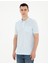 Erkek Açık Mavi Regular Fit Basic Tişört 50280753-VR095 1
