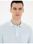 Erkek Açık Mavi Regular Fit Basic Tişört 50280753-VR095 2
