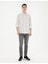 Erkek Siyah Keten Karışımlı Slim Fit Uzun Kollu Gömlek 50283508-VR046 4