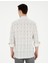 Erkek Siyah Keten Karışımlı Slim Fit Uzun Kollu Gömlek 50283508-VR046 5