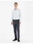 Erkek Açık Mavi Slim Fit Armürlü Uzun Kollu Gömlek 50289391-VR003 4