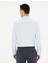 Erkek Açık Mavi Slim Fit Armürlü Uzun Kollu Gömlek 50289391-VR003 5