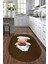 Dijital Baskılı Kaymaz Yıkanabilir Renkli Modern Oval Mutfak Halısı, N-O-Mutfak-05-Kahve, 5