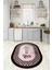 Dijital Baskılı Kaymaz Yıkanabilir Kitchen Yazılı Oval Mutfak Halısı, N-O-Mutfak-48-Pembe, 3