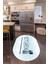 Dijital Baskılı Kaymaz Yıkanabilir Kitchen Yazılı Oval Mutfak Halısı, N-O-Mutfak-49-Mavi, 1