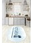 Dijital Baskılı Kaymaz Yıkanabilir Kitchen Yazılı Oval Mutfak Halısı, N-O-Mutfak-49-Mavi, 3