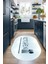 Dijital Baskılı Kaymaz Yıkanabilir Kitchen Yazılı Oval Mutfak Halısı, N-O-Mutfak-49-Mavi, 5