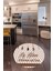 Dijital Baskılı Kaymaz Yıkanabilir Renkli Modern Yuvarlak Mutfak Halısı, N-Y-Mutfak-32-Kahve, 3