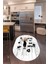 Dijital Baskılı Kaymaz Yıkanabilir Renkli Modern Oval Mutfak Halısı, N-O-Mutfak-39-Beyaz, 2