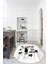 Dijital Baskılı Kaymaz Yıkanabilir Renkli Modern Oval Mutfak Halısı, N-O-Mutfak-39-Beyaz, 3