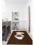 Dijital Baskılı Kaymaz Taban Yıkanabilir Renkli Modern Mutfak Halısı, N-Mutfak-05-Kahve, 1