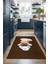 Dijital Baskılı Kaymaz Taban Yıkanabilir Renkli Modern Mutfak Halısı, N-Mutfak-05-Kahve, 4